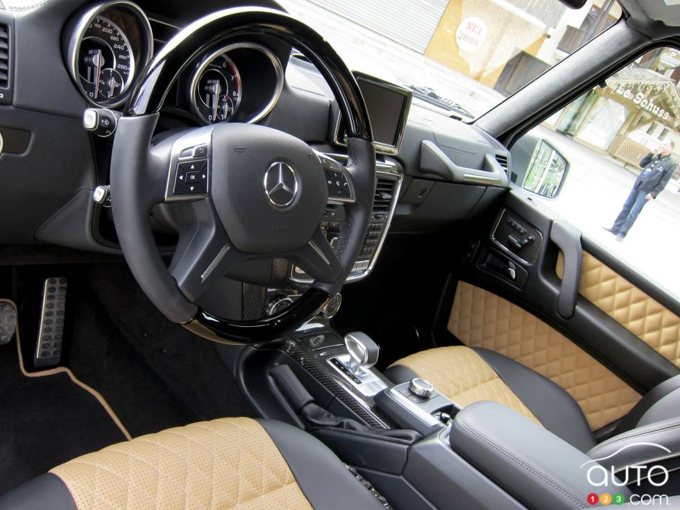 Dashboard and front seats