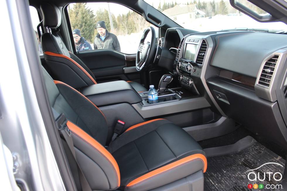 Dashboard and front seats