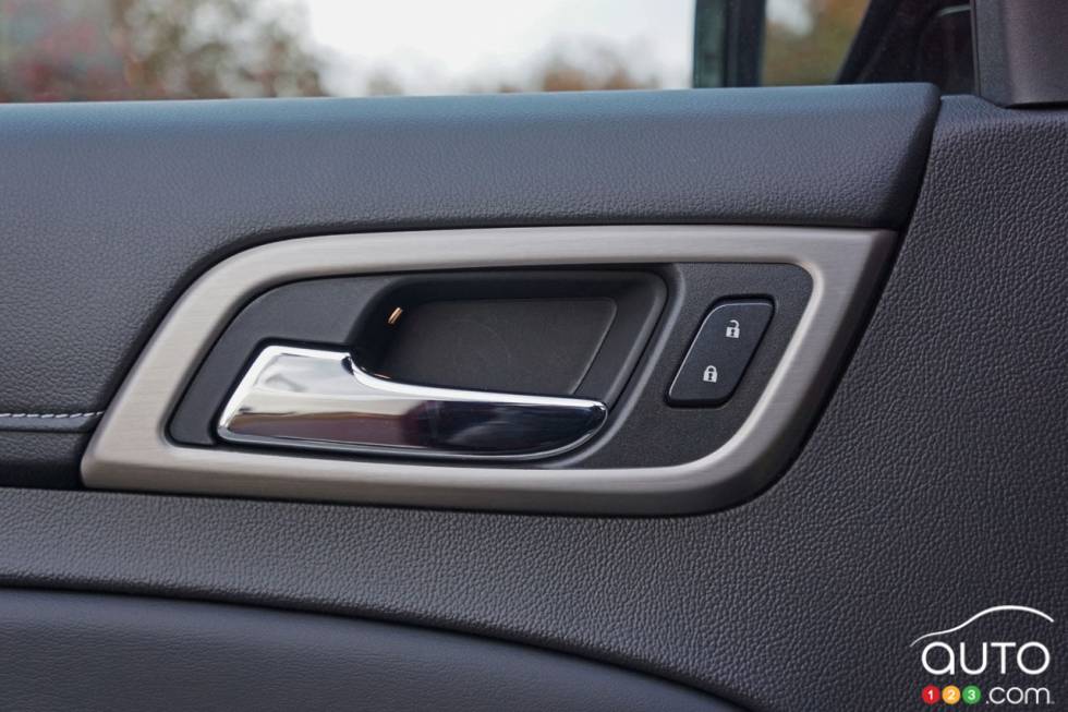 Détail intérieur du GMC Yukon Denali 2016