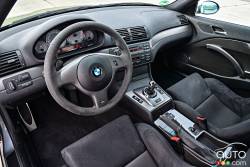 Habitacle du conducteur de la BMW E46 M3 CSL