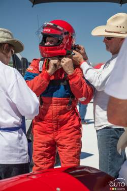 All drivers are required to use the latest safety gear including a Hans device.