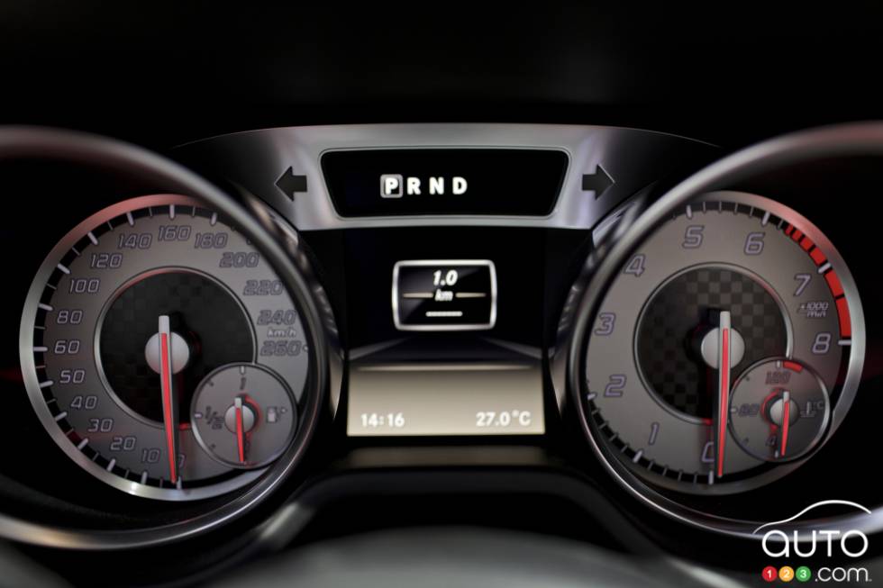 Cadrans sur le tableau de bord