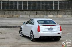 2016 Cadillac ATS-V rear 3/4 view