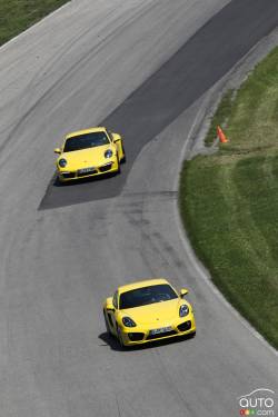 front 3/4 action view