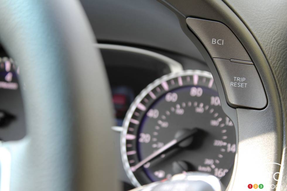 Backup Collision Intervention button