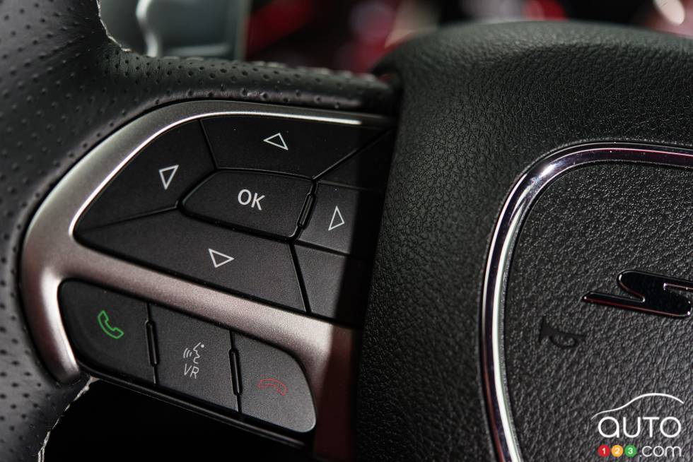 Steering wheel mounted audio controls