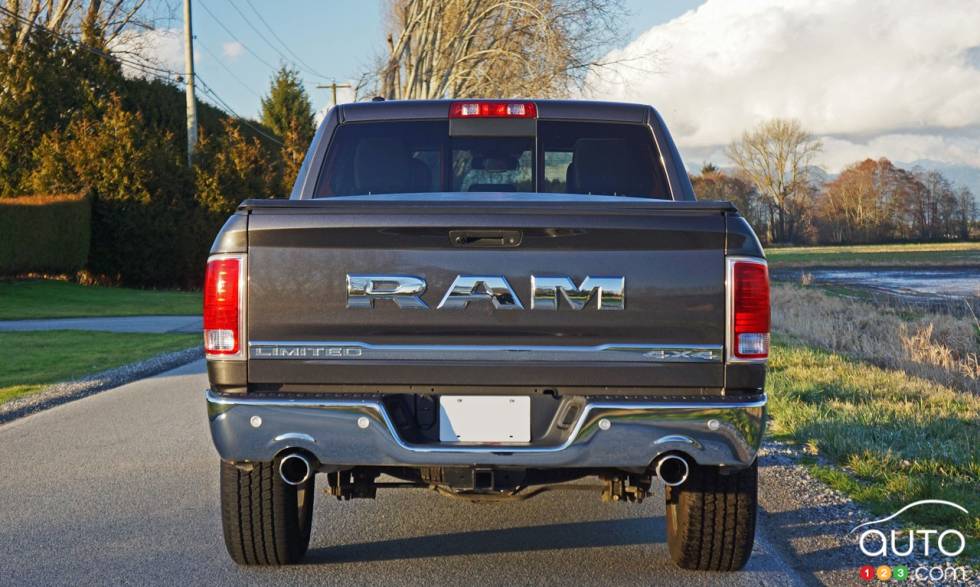 2017 Ram 1500 EcoDiesel Crew Cab Laramie Limited 4X4 rear view