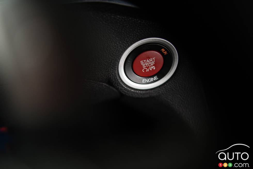 Start and Stop engine button
