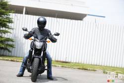 front view with rider