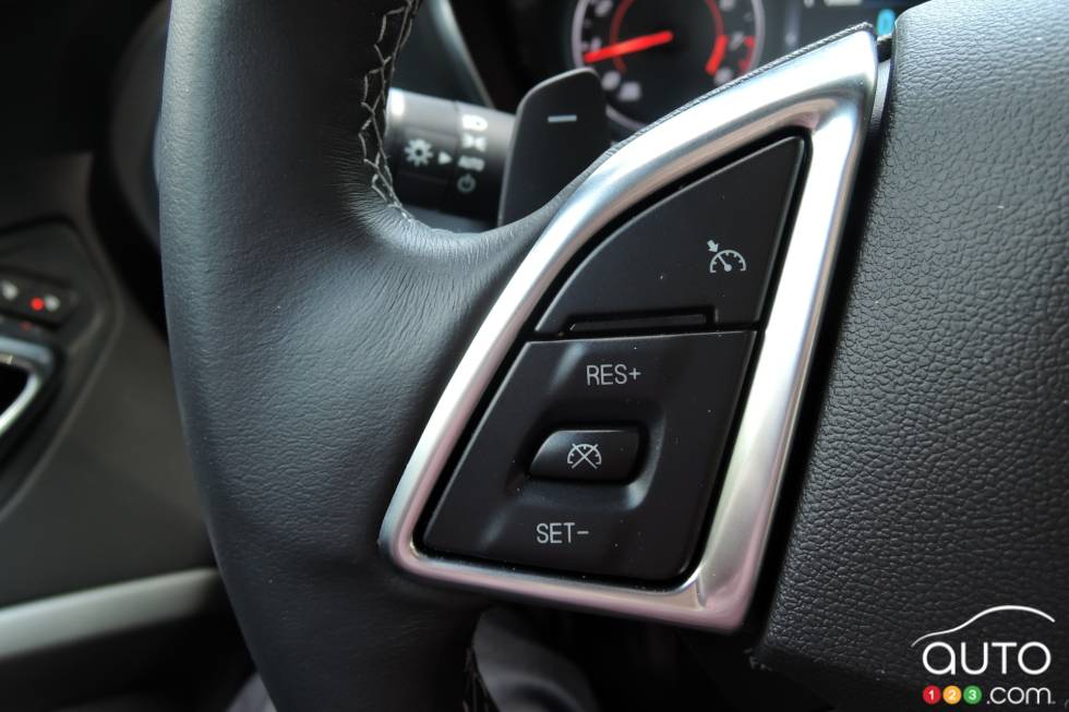 Steering wheel controls (left)
