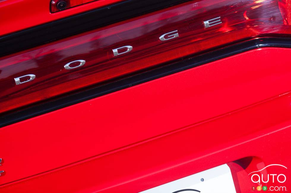 Dodge logo in the back