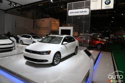 Volkswagen booth at the 2013 Montreal International Auto Show. 