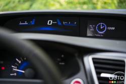 Instrumentation de la Honda Civic EX coupe 2015