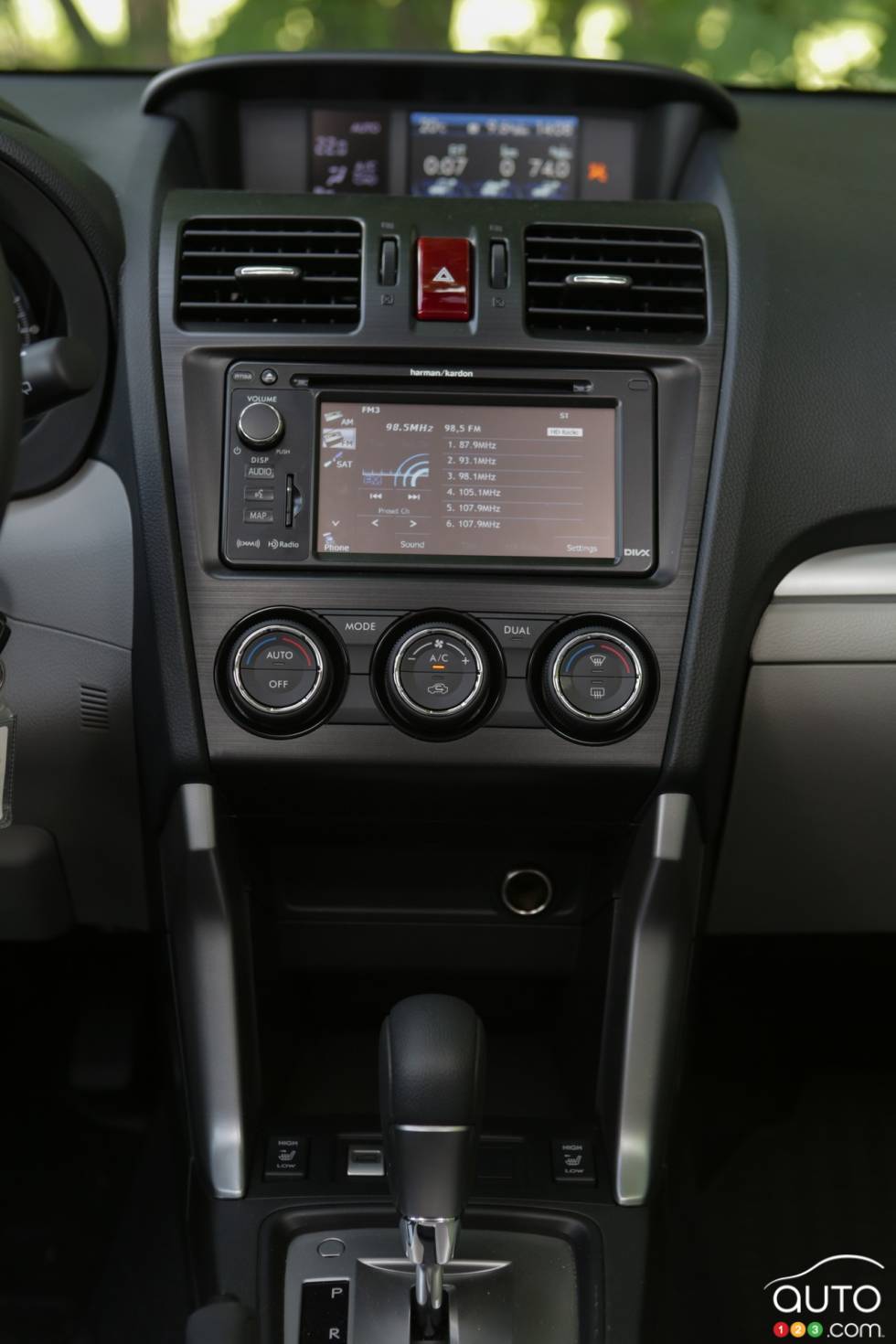 center console détails