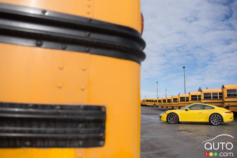 Left side view, away