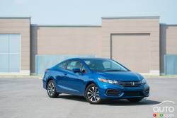 2015 Honda Civic EX Coupe front 3/4 view