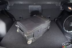 Cargo area with the rear seats folded down