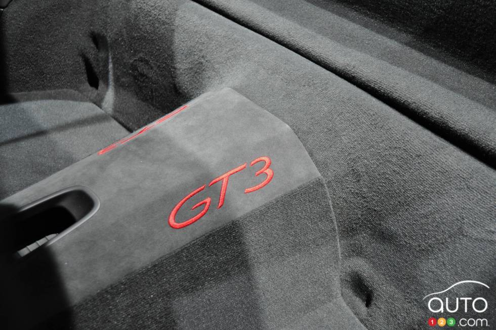 Additional logos in the 2014 Porsche 911 GT3