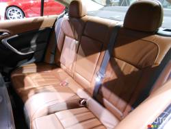 Rear seats in brown leather