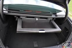 Storage tray inside the trunk
