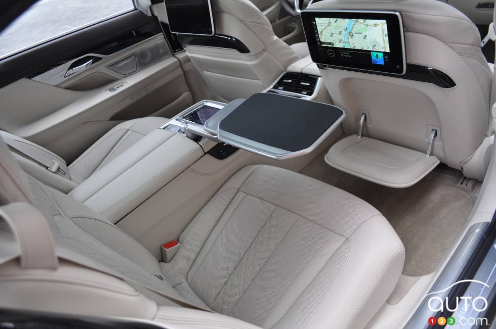 2016 BMW 750Li xDrive rear seating area