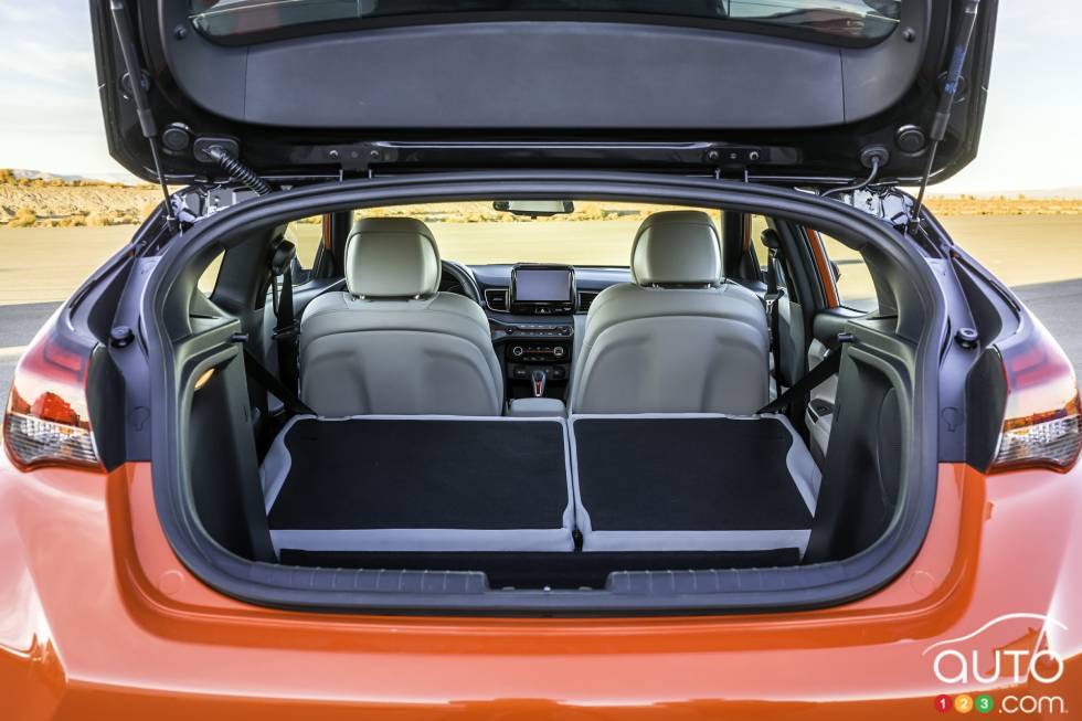Coffre arrière de la Veloster Turbo 2019