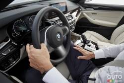 Habitacle du conducteur de la Série 5 2017 de BMW