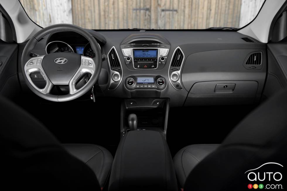 dashboard and front seats