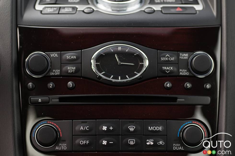 Audio and climate controls
