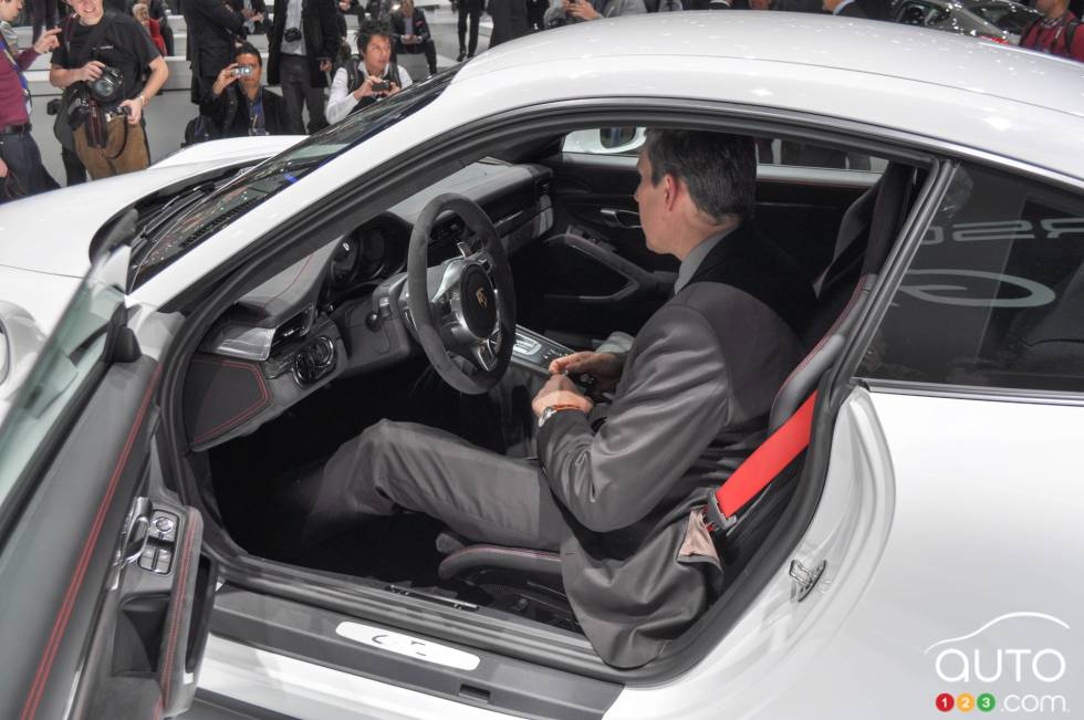 Sitting in the 2014 Porsche 911 GT3 
