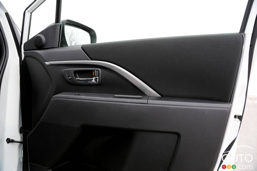 Interior door panel, passenger's side