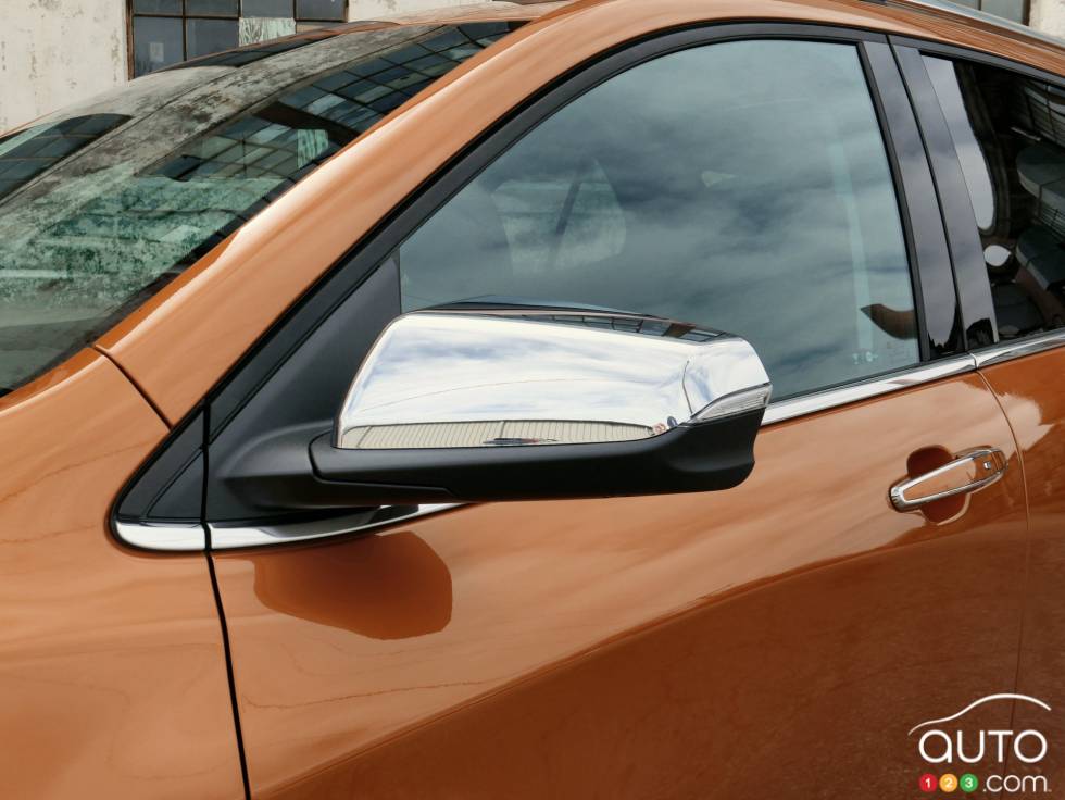 Mirror and front door