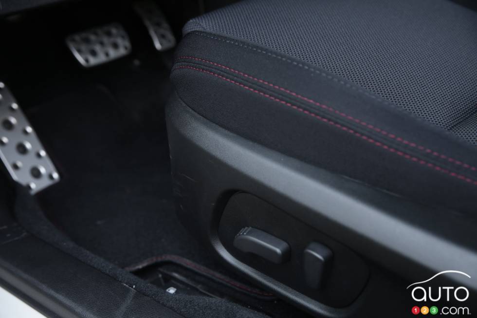 contrôle d'ajustements de siège