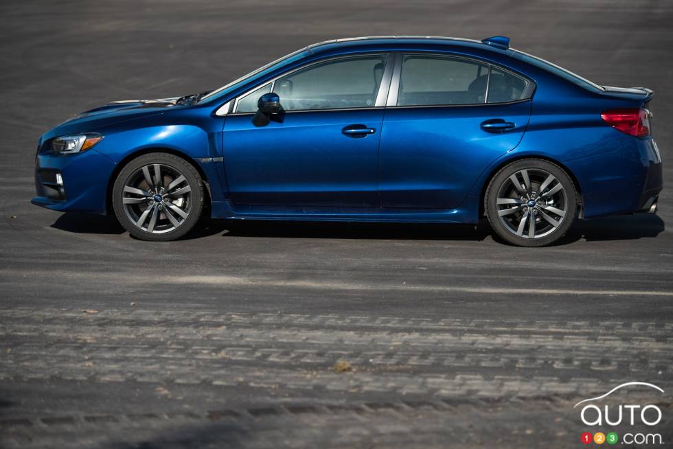 2016 Subaru WRX Sport-tech side view
