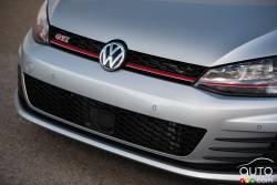 Calandre avant de la Volkswagen Golf GTI 2016
