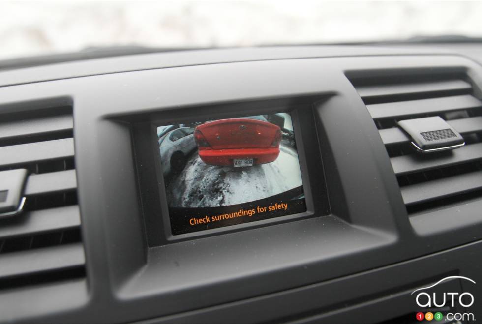 Rearview camera screen