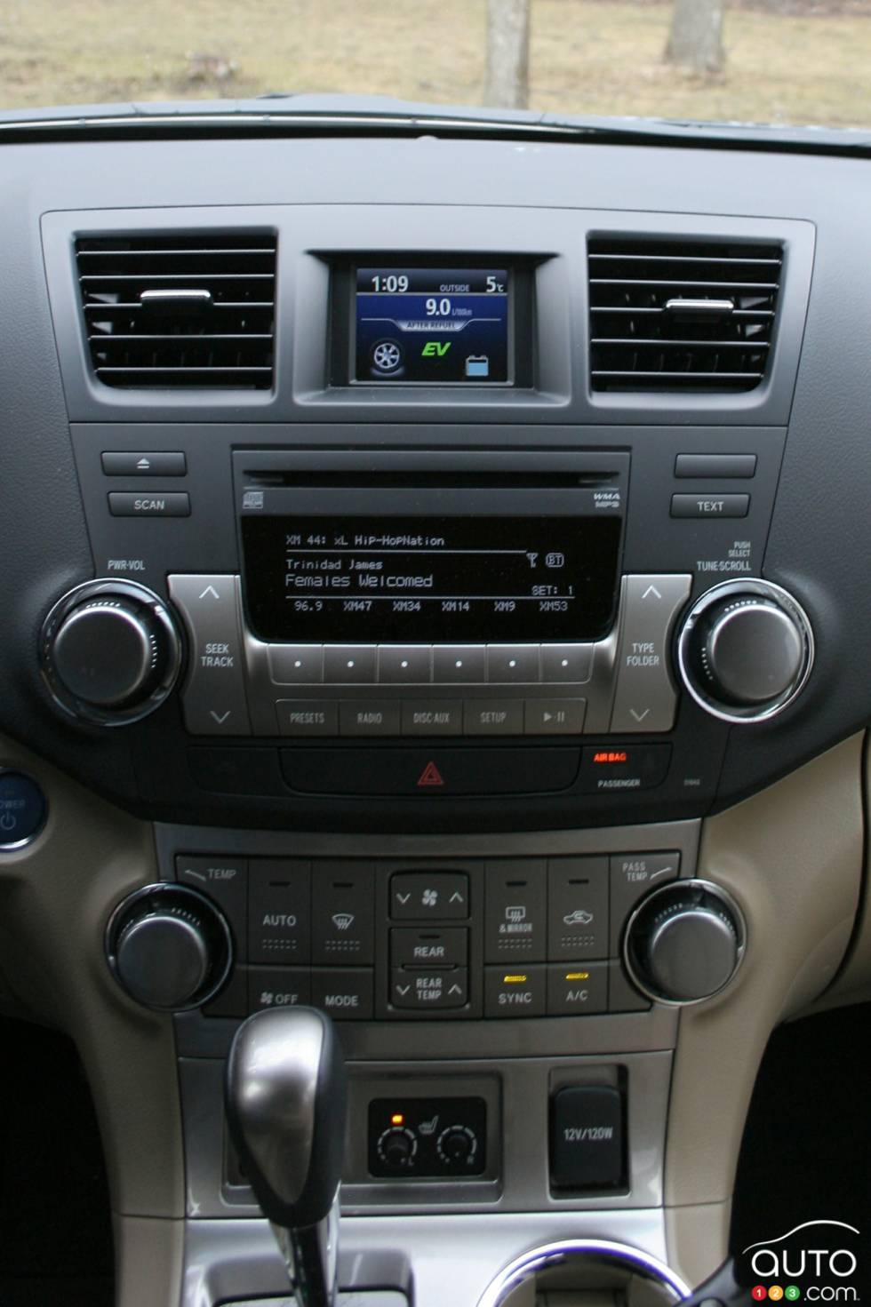 center console détails