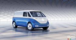 Voici le nouveau prototype de fourgonnette électtrique de VW