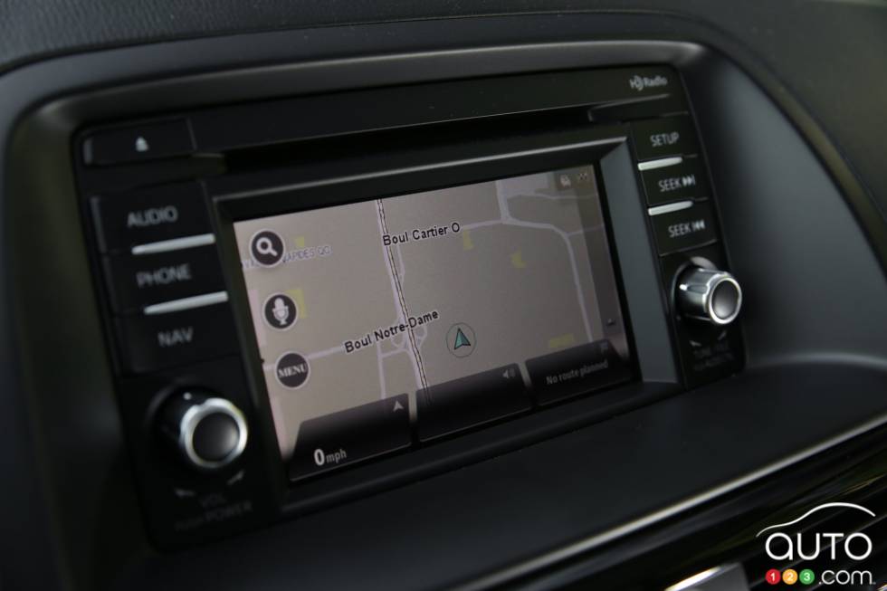 écran du système d'info-divertissement