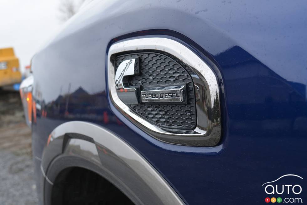 Détail extérieur du Nissan Titan XD 2016