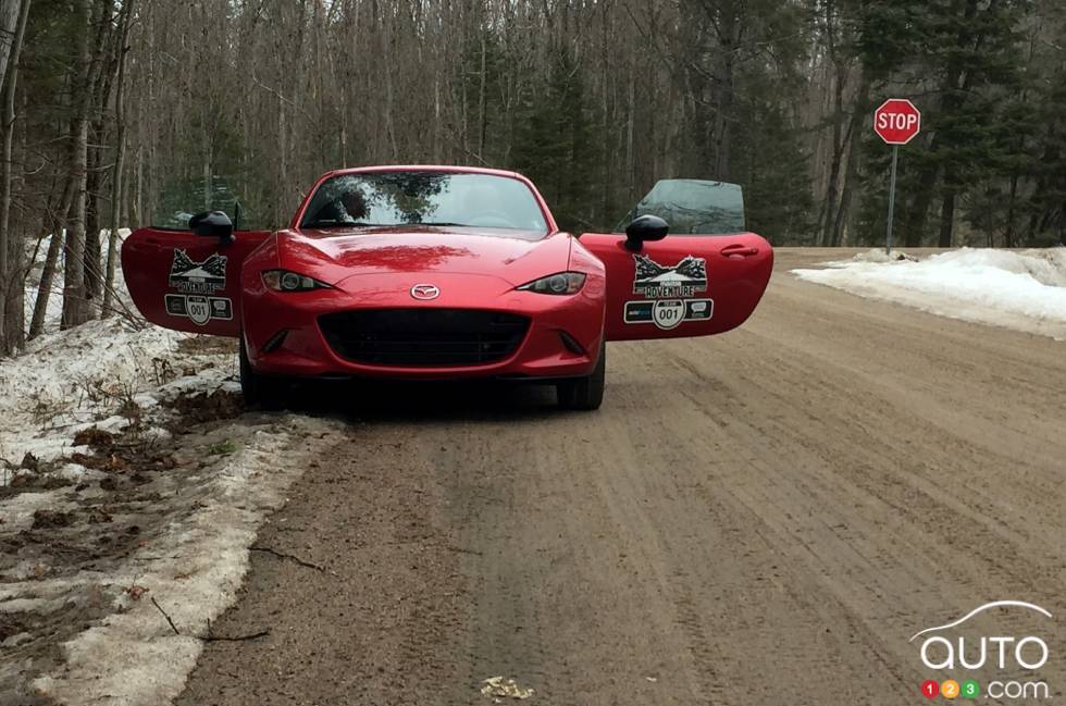 Front view with doors open