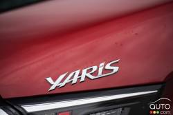 2016 Toyota Yaris model badge