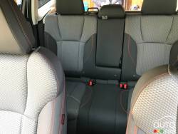Back seat of the 2019 Subaru Forester Sport