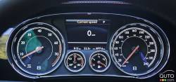 Instrumentation de la Bentley Continental GT Speed Convertible 2016