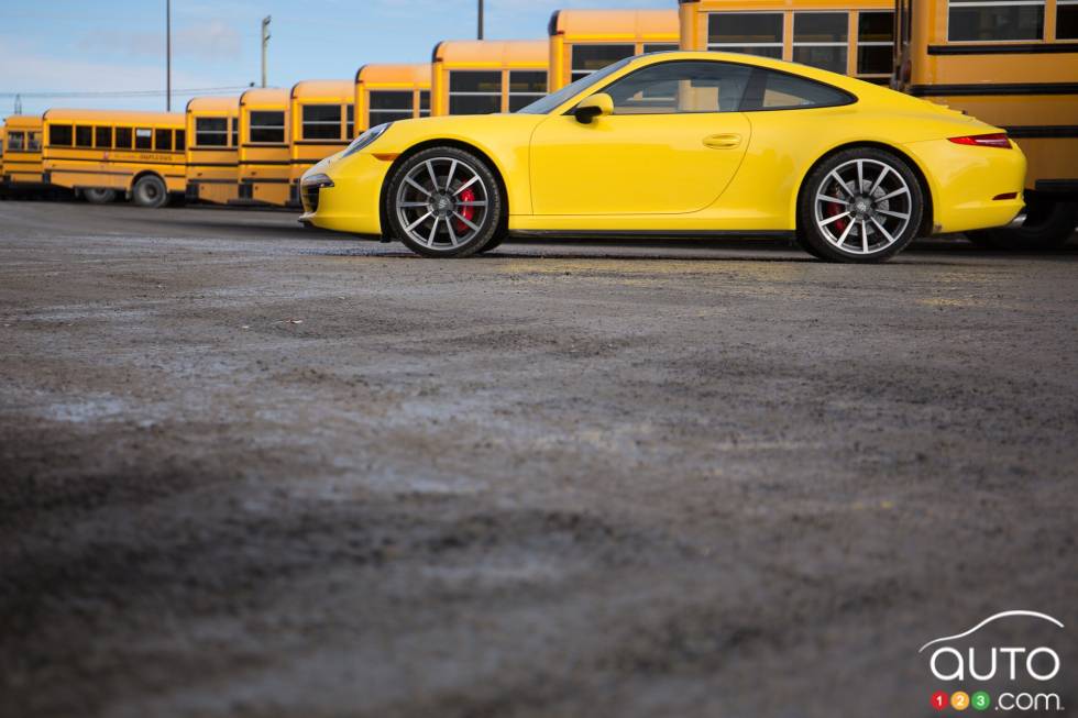 Left side view from the ground