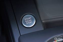 Bouton de démarrage et arrêt du moteur de l'Audi A4 TFSI Quattro 2017