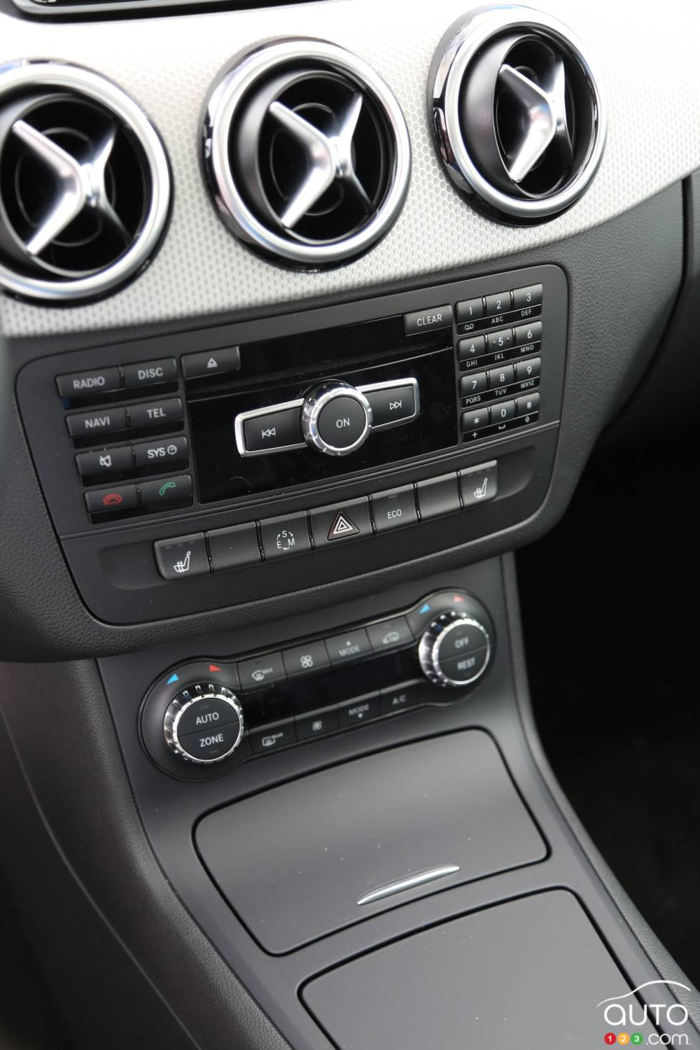 center console détails