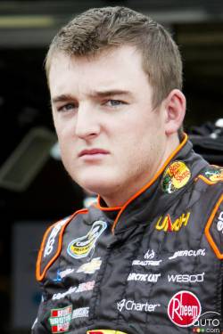 Ty Dillon, Chevrolet Bass Pro Shops - Tracker Boats, in the pits during Friday practice.