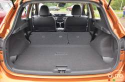 Trunk with rear seat lowered