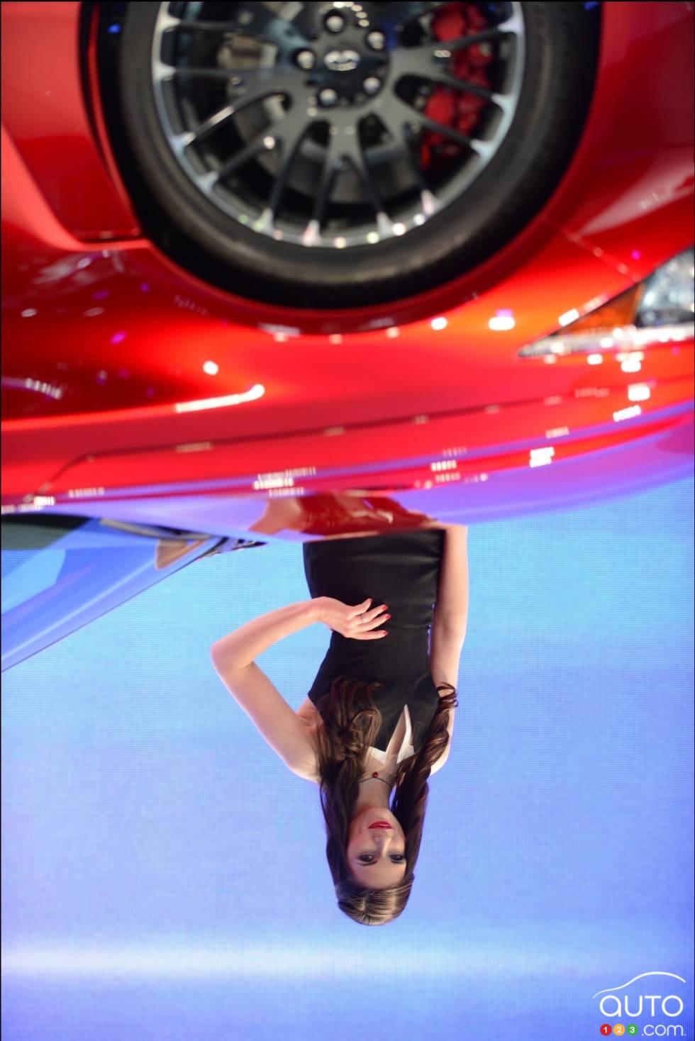 A model poses for our camera